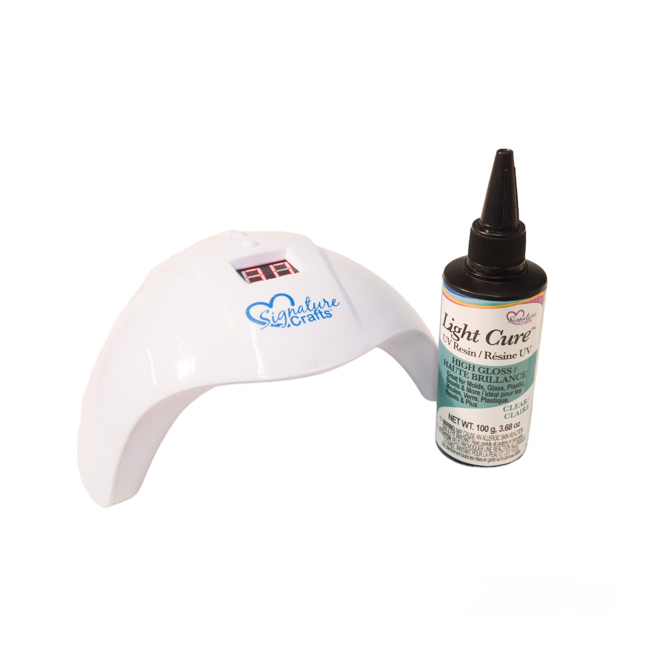 Signature Crafts Light Cure UV Resin 100g & UV / LED Lamp Kit